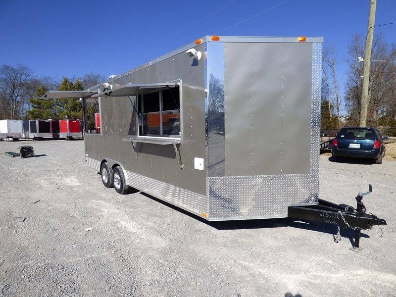 1319-concession-trailer-8.5-x20-pewter-vending-bbq-food-event-catering-16.jpg Concession Trailer 8.5'x20' Pewter Vending BBQ Food Event Catering
