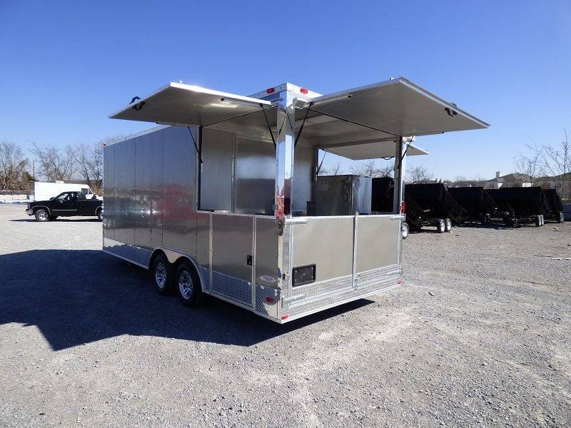 1319-concession-trailer-8.5-x20-pewter-vending-bbq-food-event-catering-34.jpg Concession Trailer 8.5'x20' Pewter Vending BBQ Food Event Catering
