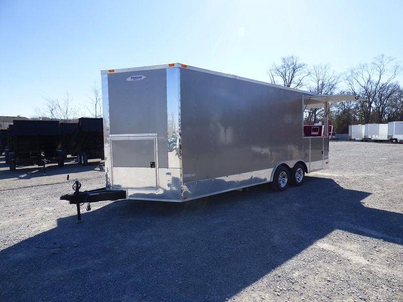 1319-concession-trailer-8.5-x20-pewter-vending-bbq-food-event-catering-42.jpg Concession Trailer 8.5'x20' Pewter Vending BBQ Food Event Catering