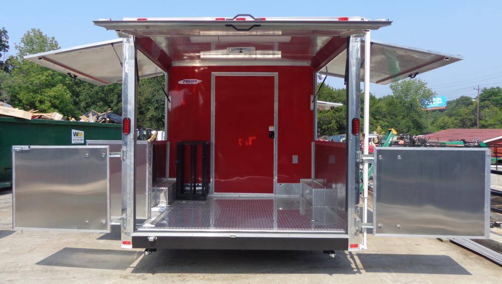 1322-concession-trailer-8.5-x20-red-catering-bbq-food-enclosed-kitchen-10.jpg Concession Trailer 8.5'x20' Red - Catering BBQ Food Enclosed Kitchen