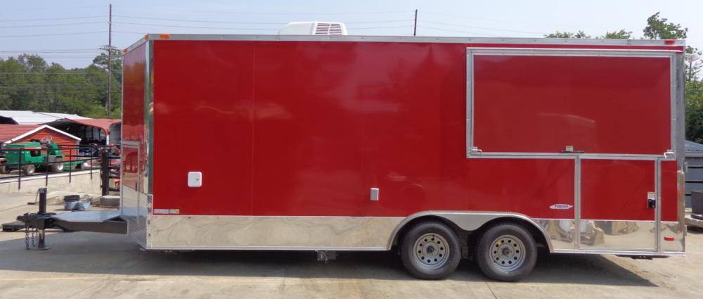 1322-concession-trailer-8.5-x20-red-catering-bbq-food-enclosed-kitchen-5.jpg Concession Trailer 8.5'x20' Red - Catering BBQ Food Enclosed Kitchen
