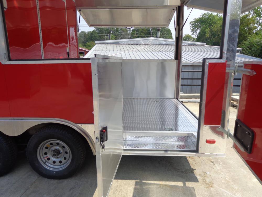 1322-concession-trailer-8.5-x20-red-catering-bbq-food-enclosed-kitchen-6.jpg Concession Trailer 8.5'x20' Red - Catering BBQ Food Enclosed Kitchen