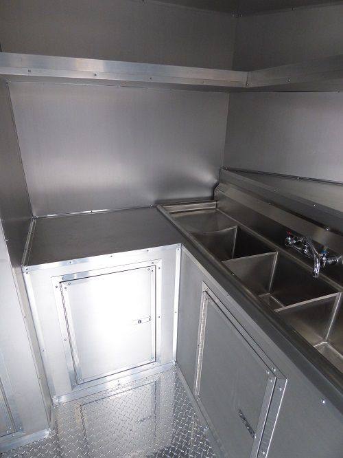 Concession Trailer 8.5'x20' Red - Custom Vending Food Catering