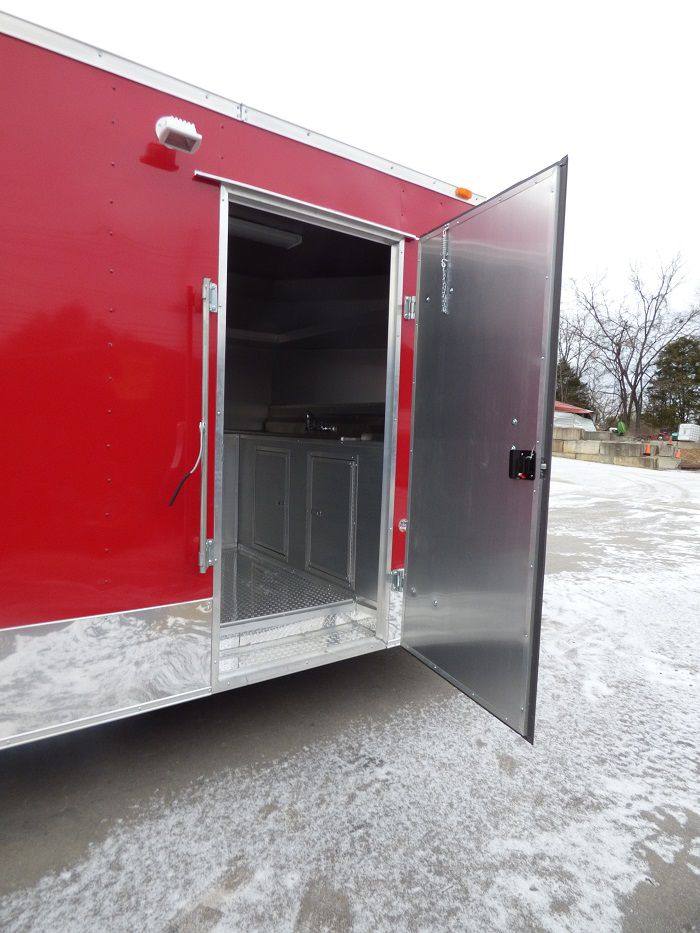 Concession Trailer 8.5'x20' Red - Custom Vending Food Catering