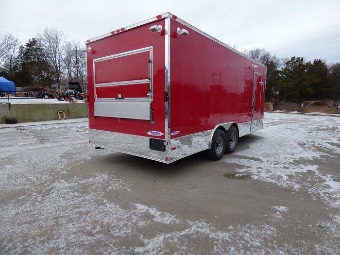 Concession Trailer 8.5'x20' Red - Custom Vending Food Catering