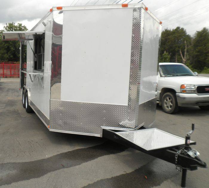 1327-concession-trailer-8.5-x20-white-bbq-smoker-event-catering-15.jpg Concession Trailer 8.5'x20' White - BBQ Smoker Event Catering