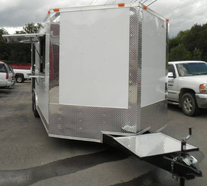 1327-concession-trailer-8.5-x20-white-bbq-smoker-event-catering-2.jpg Concession Trailer 8.5'x20' White - BBQ Smoker Event Catering