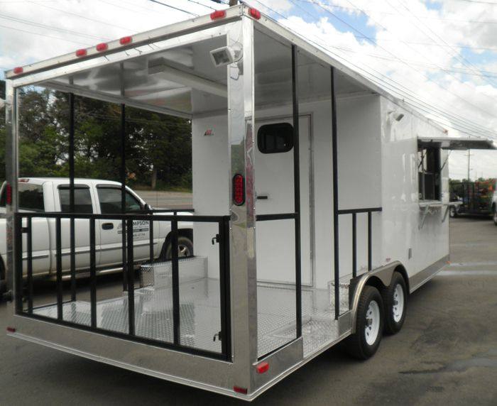 1327-concession-trailer-8.5-x20-white-bbq-smoker-event-catering-7.jpg Concession Trailer 8.5'x20' White - BBQ Smoker Event Catering