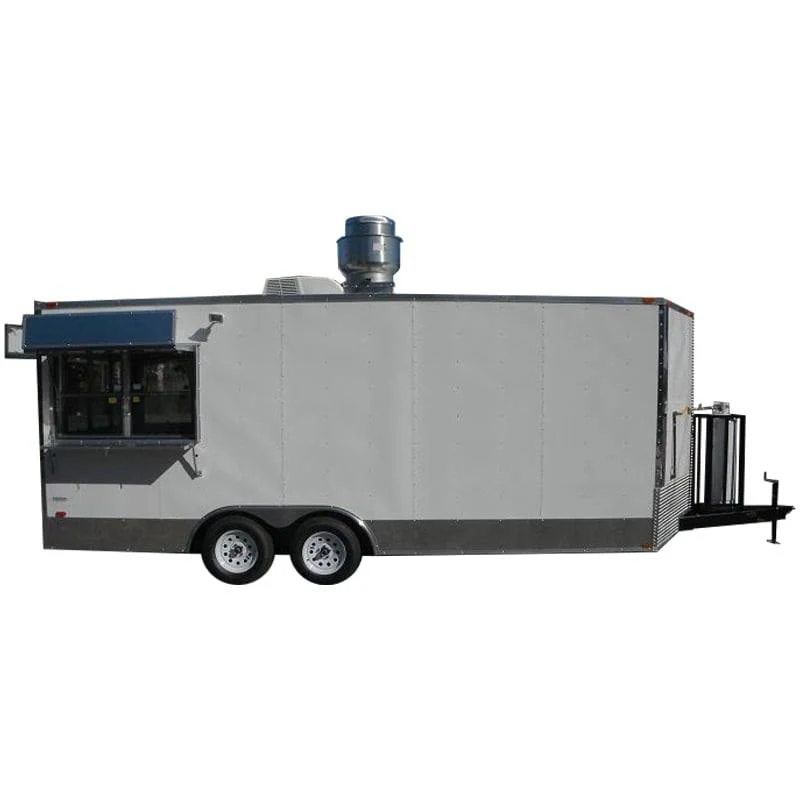 1328-concession-trailer-8.5-x20-white-bbq-smoker-event-catering-food-1.webp Concession Trailer 8.5'x20' White - BBQ Smoker Event Catering Food