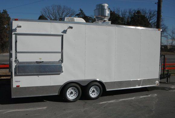 1328-concession-trailer-8.5-x20-white-bbq-smoker-event-catering-food-11.jpg Concession Trailer 8.5'x20' White - BBQ Smoker Event Catering Food