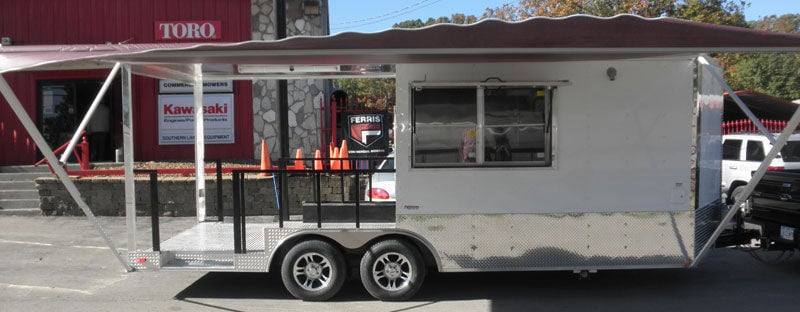 1329-concession-trailer-8.5-x20-white-bbq-smoker-event-vending-2.jpg Concession Trailer 8.5'x20' White - BBQ Smoker Event Vending
