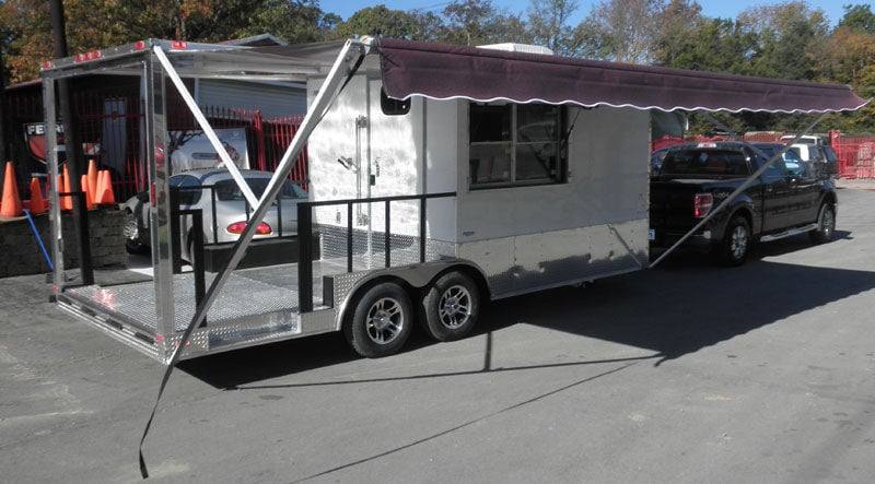 1329-concession-trailer-8.5-x20-white-bbq-smoker-event-vending-3.jpg Concession Trailer 8.5'x20' White - BBQ Smoker Event Vending