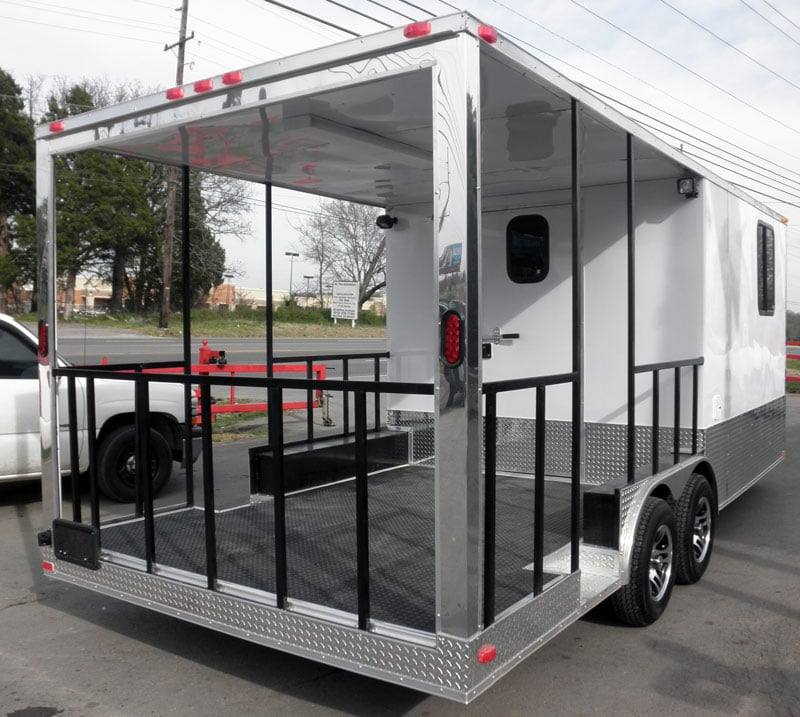 1331-concession-trailer-8.5-x20-white-bbq-smoker-food-vending-10.jpg Concession Trailer 8.5'x20' White - BBQ Smoker Food Vending