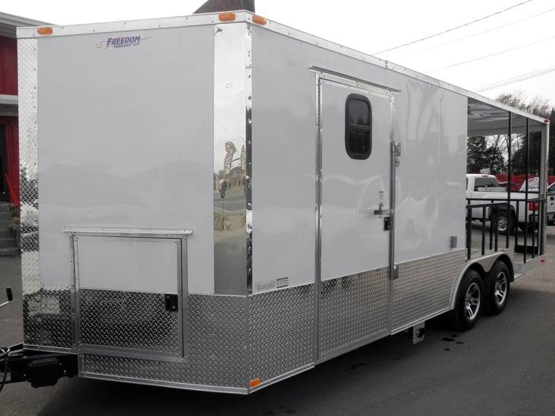 1331-concession-trailer-8.5-x20-white-bbq-smoker-food-vending-3.jpg Concession Trailer 8.5'x20' White - BBQ Smoker Food Vending