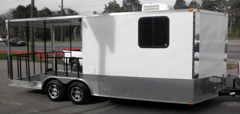 1331-concession-trailer-8.5-x20-white-bbq-smoker-food-vending-6.jpg Concession Trailer 8.5'x20' White - BBQ Smoker Food Vending