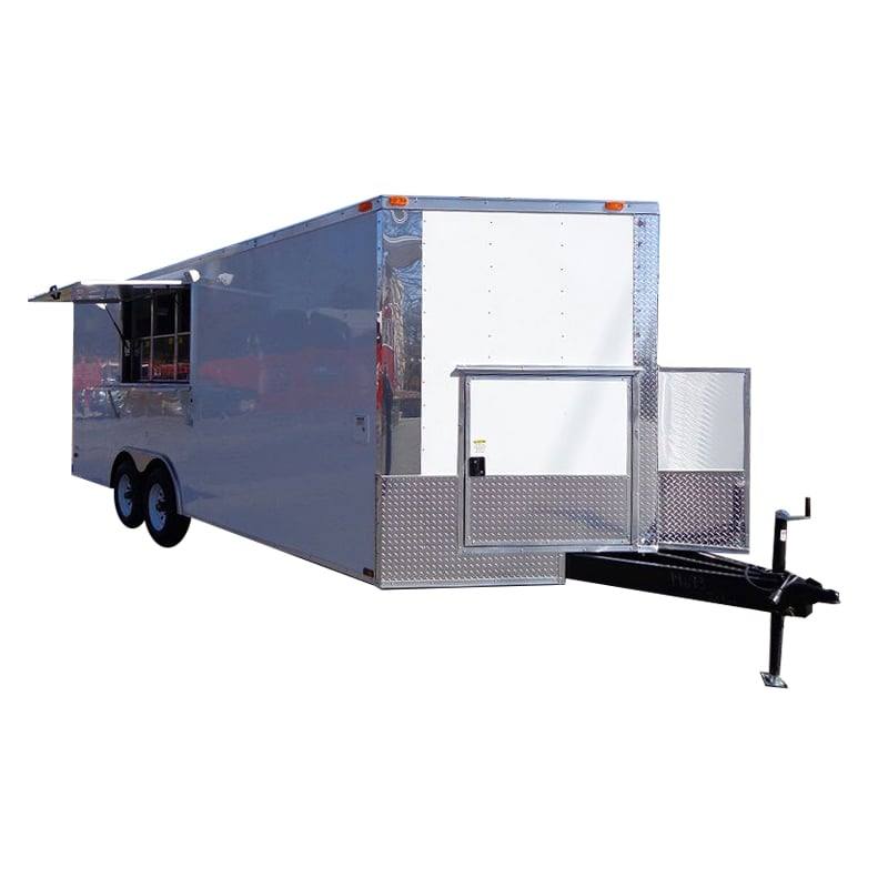 1335-concession-trailer-8.5-x20-white-catering-vending-event-food-with-applicances-1.jpg Concession Trailer 8.5'x20' White - Catering Vending Event Food with Applicances