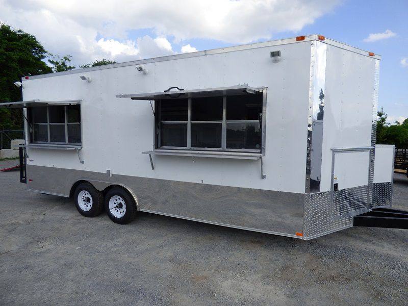1336-concession-trailer-8.5-x20-white-event-food-catering-enclosed-kitchen-21.jpg Concession Trailer 8.5'x20' White - Event Food Catering Enclosed Kitchen