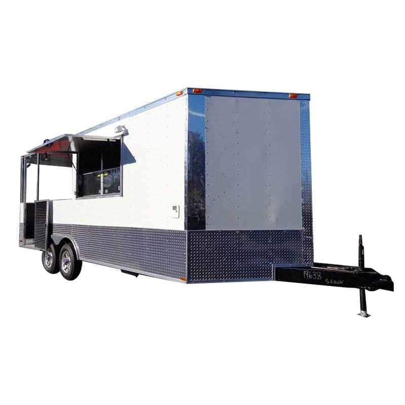 1337-concession-trailer-8.5-x20-white-food-bbq-catering-event-1.jpg Concession Trailer 8.5'x20' White - Food BBQ Catering Event