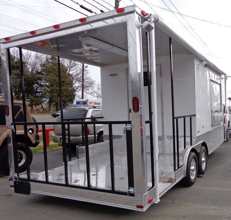 Concession Trailer 8.5'x20' White - Food Event Catering BBQ Smoker