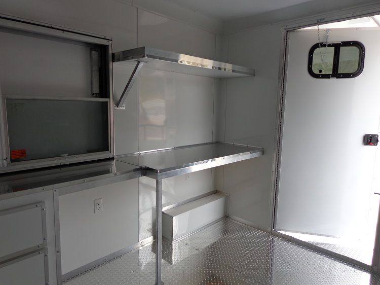 Concession Trailer 8.5'x20' White - Food Event Catering BBQ Smoker