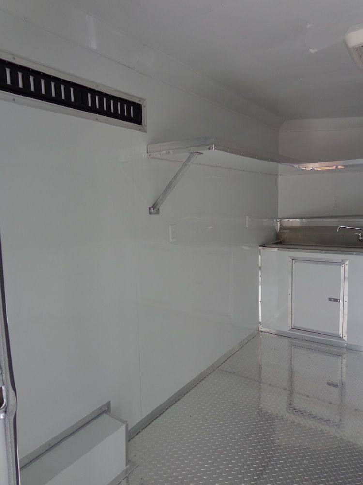 Concession Trailer 8.5'x20' White - Food Event Catering BBQ Smoker