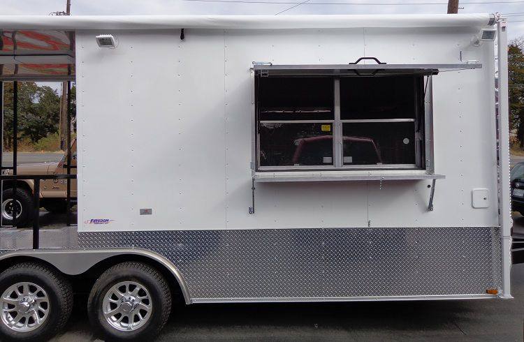 Concession Trailer 8.5'x20' White - Food Event Catering BBQ Smoker