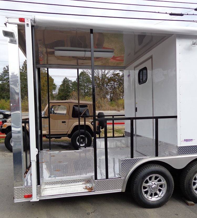 Concession Trailer 8.5'x20' White - Food Event Catering BBQ Smoker