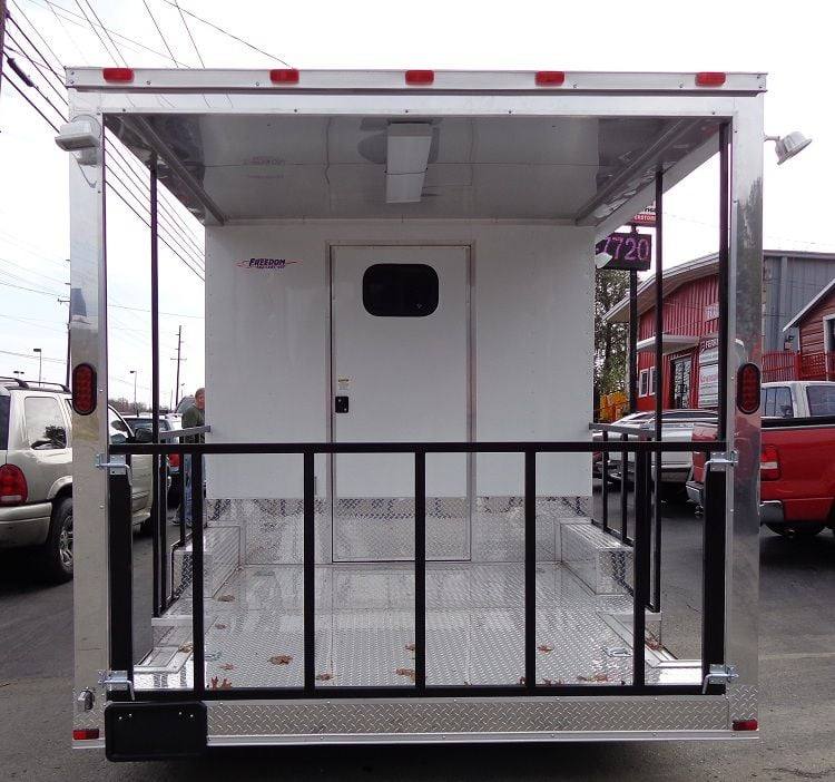 Concession Trailer 8.5'x20' White - Food Event Catering BBQ Smoker