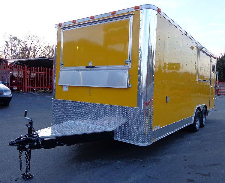 Concession Trailer 8.5'x20' Yellow - Event Catering Vending Food