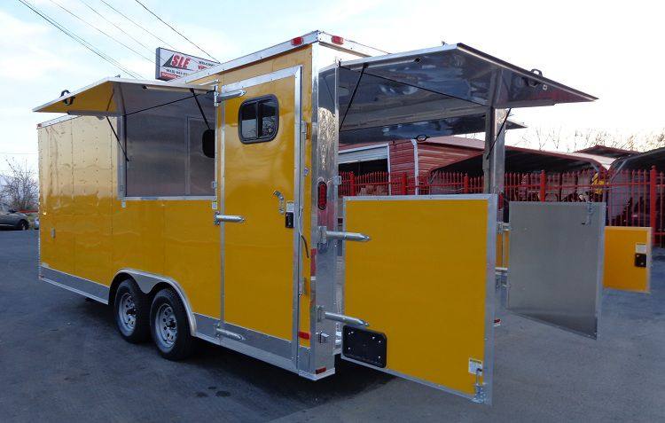 Concession Trailer 8.5'x20' Yellow - Event Catering Vending Food