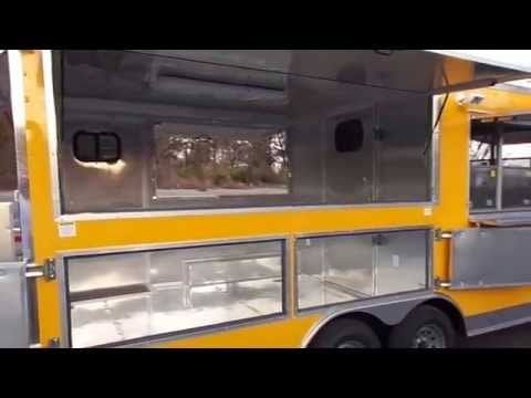 Concession Trailer 8.5'x20' Yellow - Event Catering Vending Food