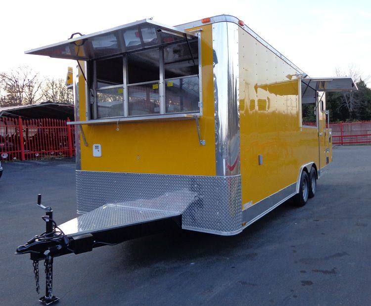 Concession Trailer 8.5'x20' Yellow - Event Catering Vending Food