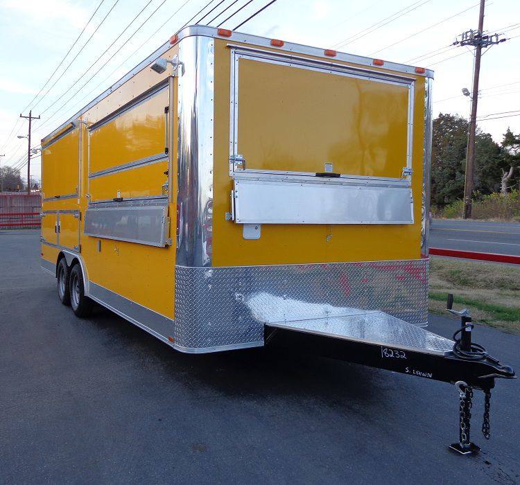 Concession Trailer 8.5'x20' Yellow - Event Catering Vending Food
