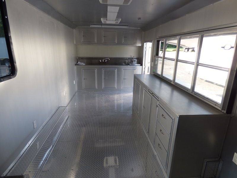 Concession Trailer 8.5'x22' Black - Event Food Kitchen Restroom