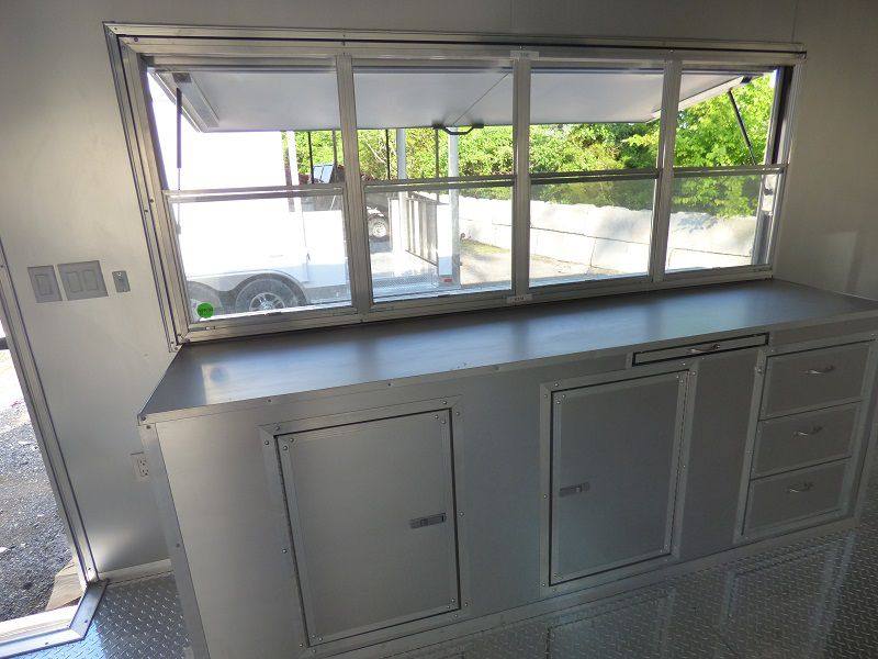 Concession Trailer 8.5'x22' Black - Event Food Kitchen Restroom