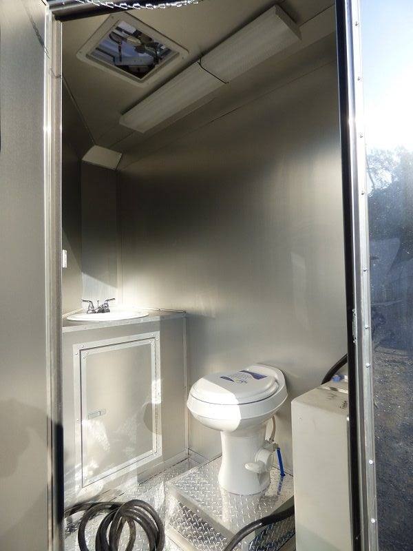 Concession Trailer 8.5'x22' Black - Event Food Kitchen Restroom