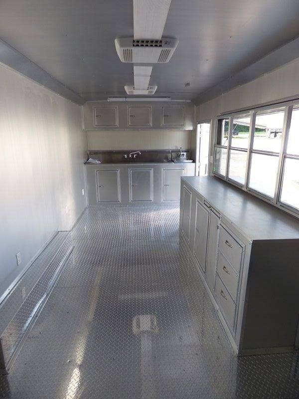 Concession Trailer 8.5'x22' Black - Event Food Kitchen Restroom