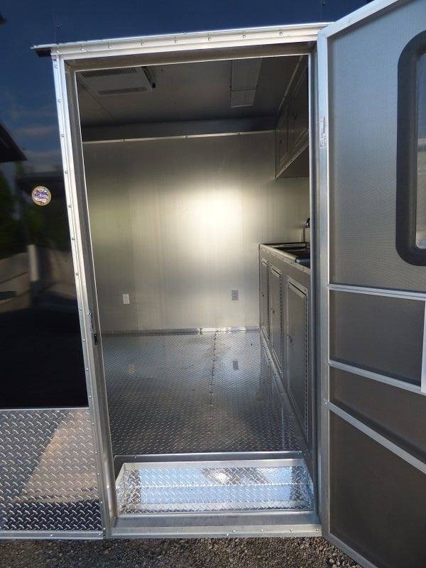 Concession Trailer 8.5'x22' Black - Event Food Kitchen Restroom