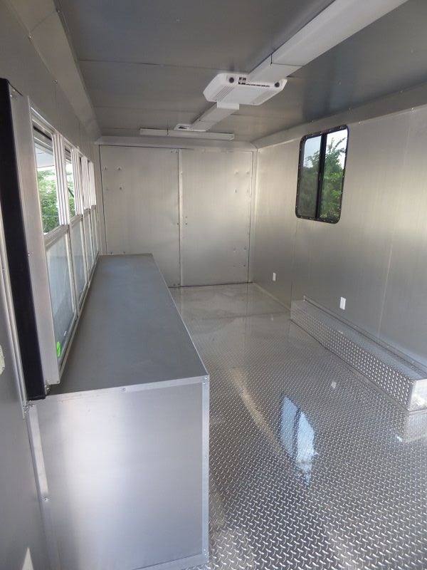Concession Trailer 8.5'x22' Black - Event Food Kitchen Restroom