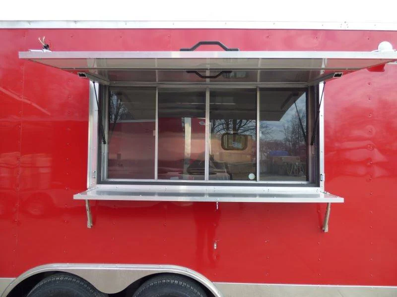 1346-concession-trailer-8.5-x22-red-food-event-catering-bbq-13.webp Concession Trailer 8.5'x22' Red - Food Event Catering BBQ
