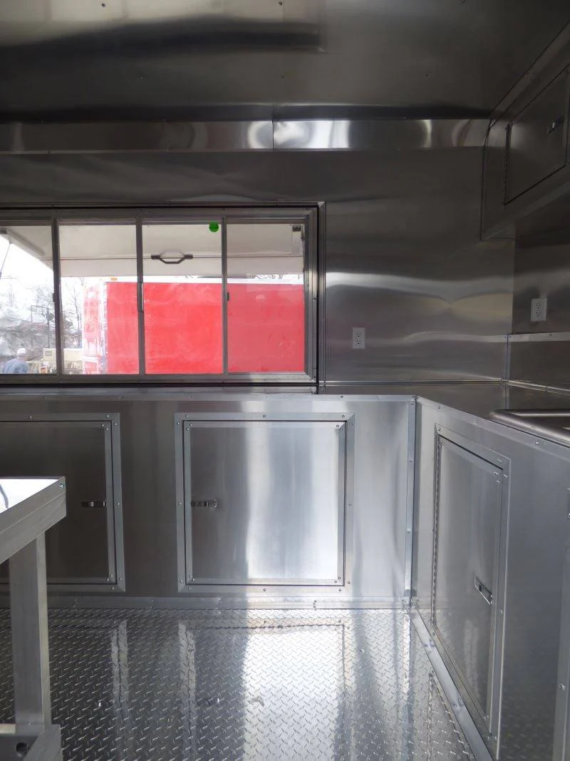 1346-concession-trailer-8.5-x22-red-food-event-catering-bbq-15.webp Concession Trailer 8.5'x22' Red - Food Event Catering BBQ