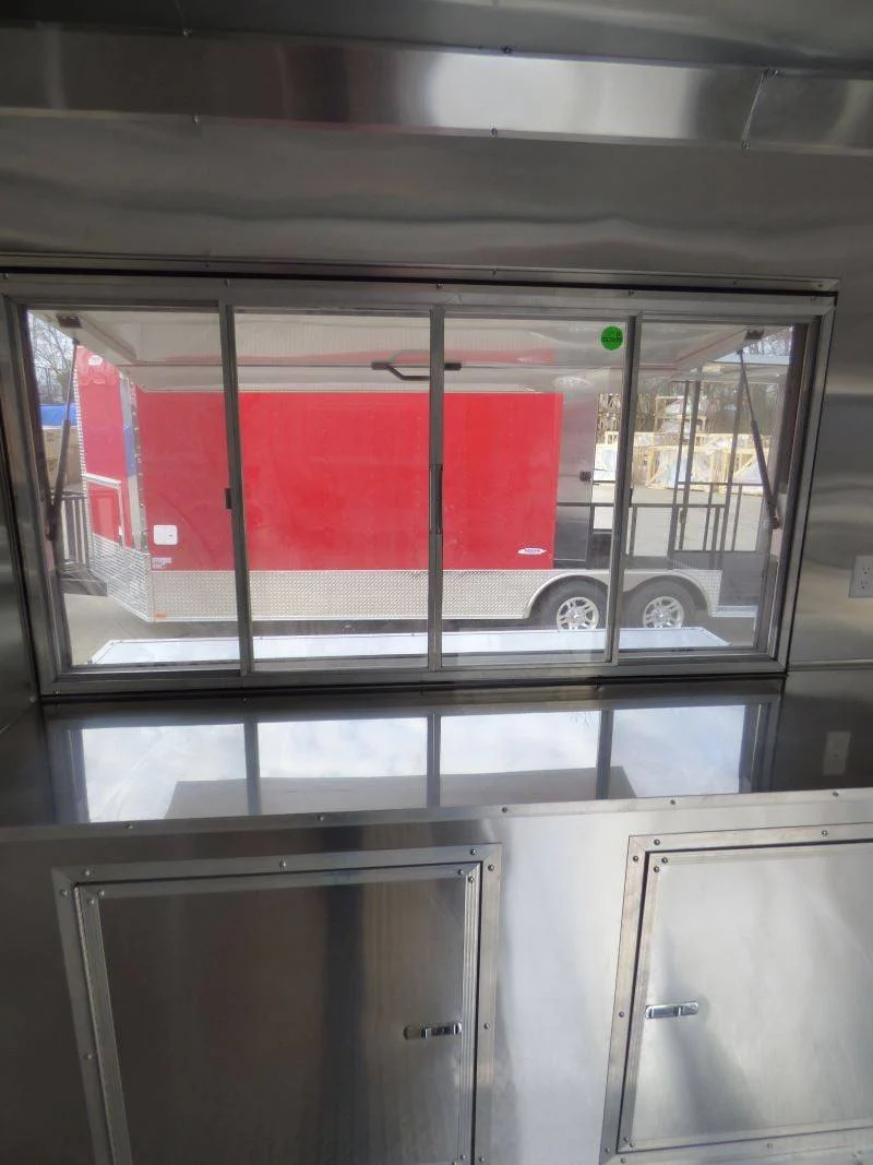 1346-concession-trailer-8.5-x22-red-food-event-catering-bbq-16.webp Concession Trailer 8.5'x22' Red - Food Event Catering BBQ