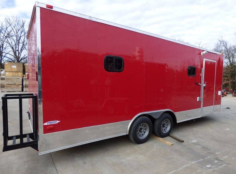 1346-concession-trailer-8.5-x22-red-food-event-catering-bbq-3.jpg Concession Trailer 8.5'x22' Red - Food Event Catering BBQ