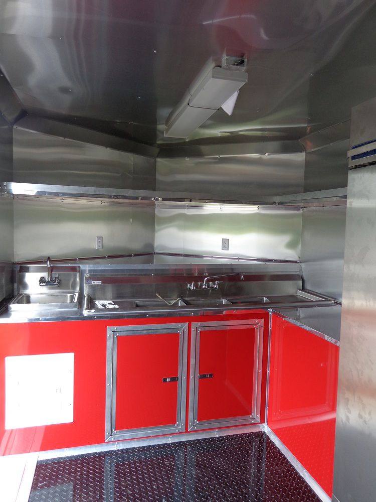 1347-concession-trailer-8.5-x22-vending-bbq-smoker-event-catering-red-14.jpg Concession Trailer 8.5'x22' Vending BBQ Smoker Event Catering (Red)