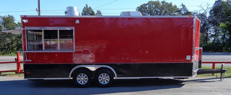 1347-concession-trailer-8.5-x22-vending-bbq-smoker-event-catering-red-5.jpg Concession Trailer 8.5'x22' Vending BBQ Smoker Event Catering (Red)