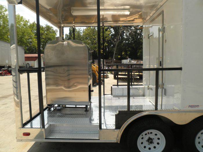 1348-concession-trailer-8.5-x22-white-bbq-smoker-event-catering-food-10.jpg Concession Trailer 8.5'x22' White - BBQ Smoker Event Catering Food