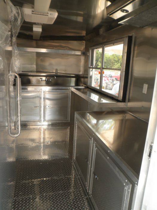 1348-concession-trailer-8.5-x22-white-bbq-smoker-event-catering-food-5.jpg Concession Trailer 8.5'x22' White - BBQ Smoker Event Catering Food