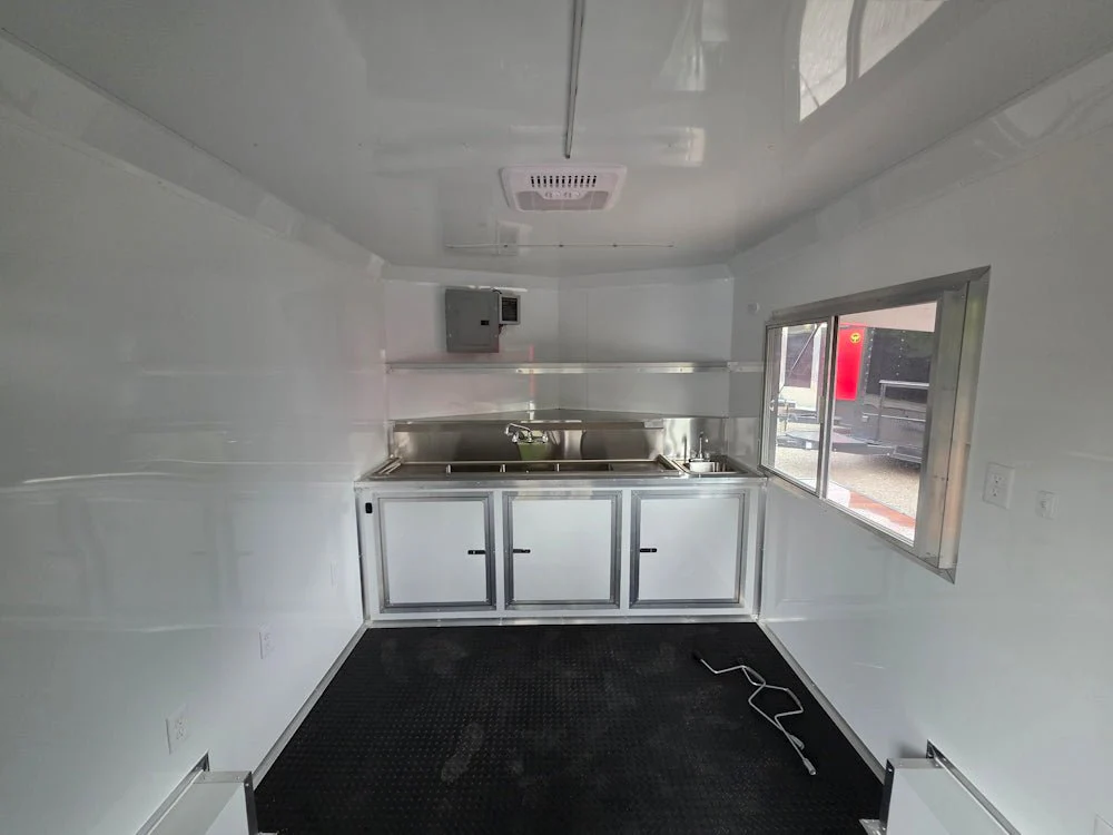 135-8.5-x-16-elite-concession-trailer-woodgrain-w-6-porch-event-catering-18.webp 8.5' X 16' Elite Concession Trailer Woodgrain W/6' Porch Event Catering