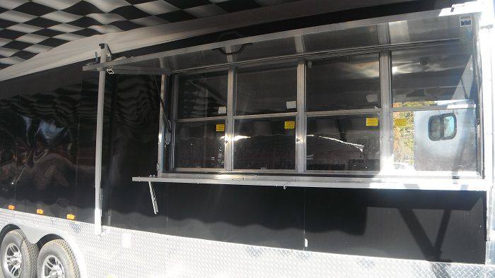 1351-concession-trailer-8.5-x24-black-bbq-food-vending-catering-3.jpg Concession Trailer 8.5'x24' Black - BBQ Food Vending Catering