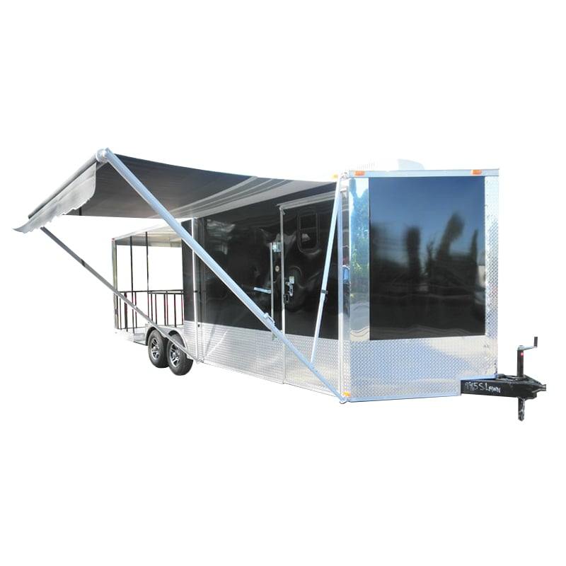 1352-concession-trailer-8.5-x24-black-bbq-smoker-event-food-1.jpg Concession Trailer 8.5'x24' Black - BBQ Smoker Event Food